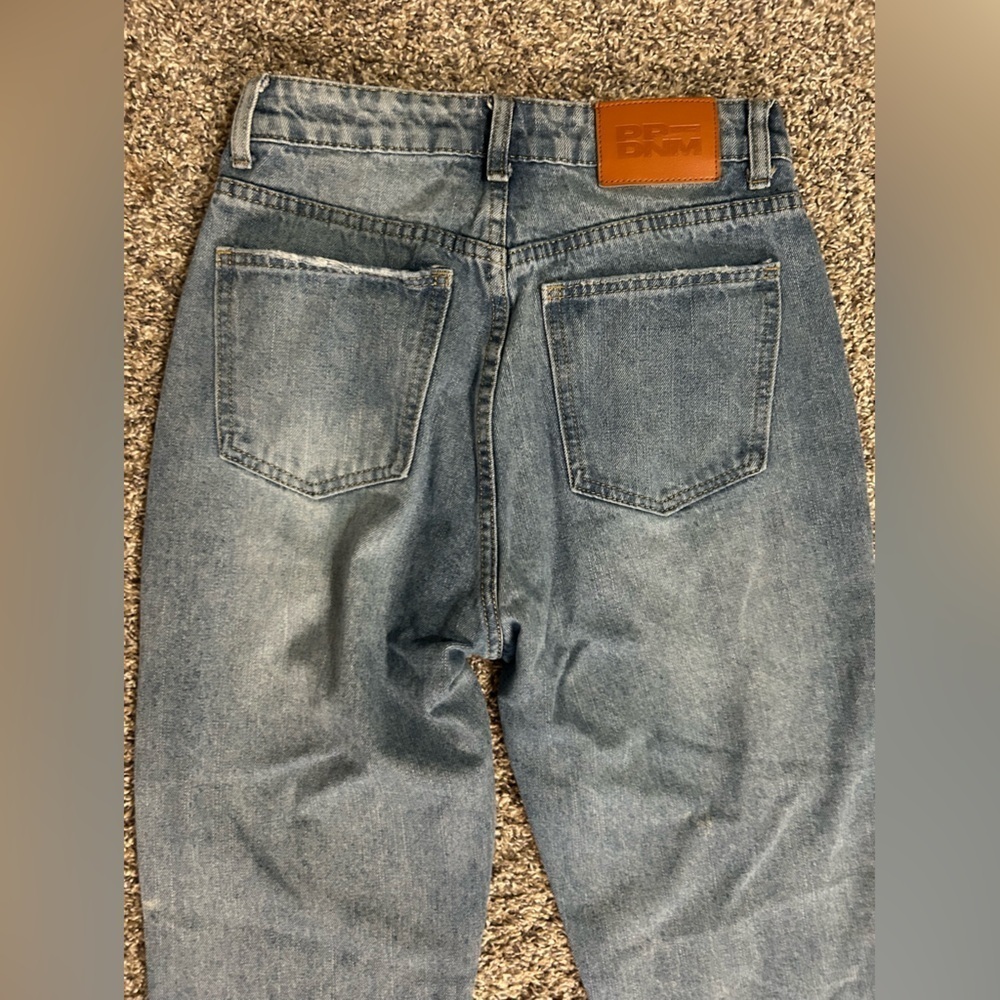 5/$25 Princess Polly high-waisted denim jeans with raw hem size 4 - Picture 4 of 10